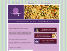 Tablet Screenshot of cravingsgourmetcatering.info